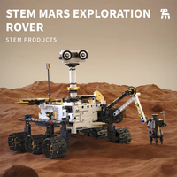 Thumbnail for MOC Mars Exploration Rover RC Programming Building Blocks Kit aviation themed Lego-style model aircraft in ABS plastic.