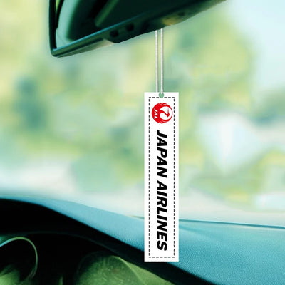 Japan Airlines Car aviation design on scented aviation-themed paper car air freshener.