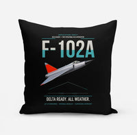 Thumbnail for F-102A Delta Dagger design on black pillow