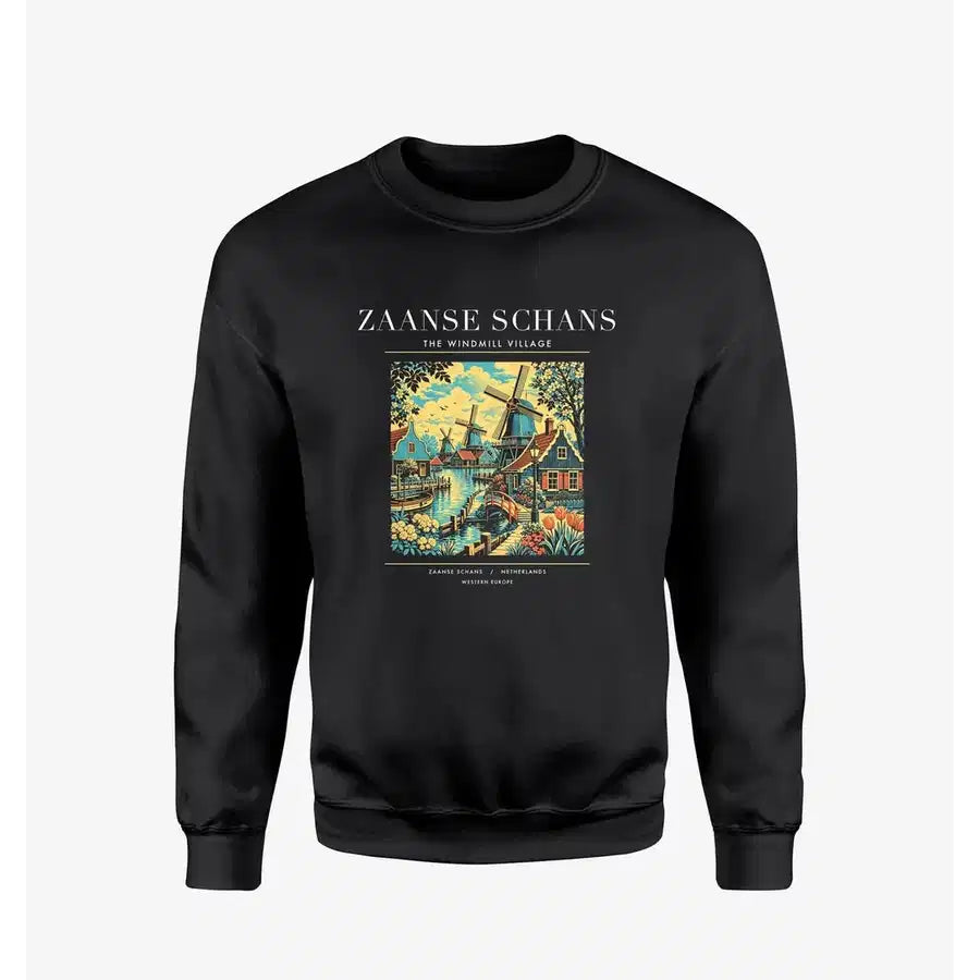 ZAANSE SCHANS - Poster - Sweatshirt - Black