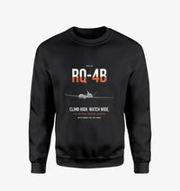 Thumbnail for RQ-4B Global Hawk design on black sweatshirt