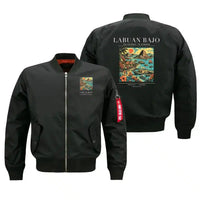 Thumbnail for LABUAN BAJO - Poster - Bomber Jacket - Black