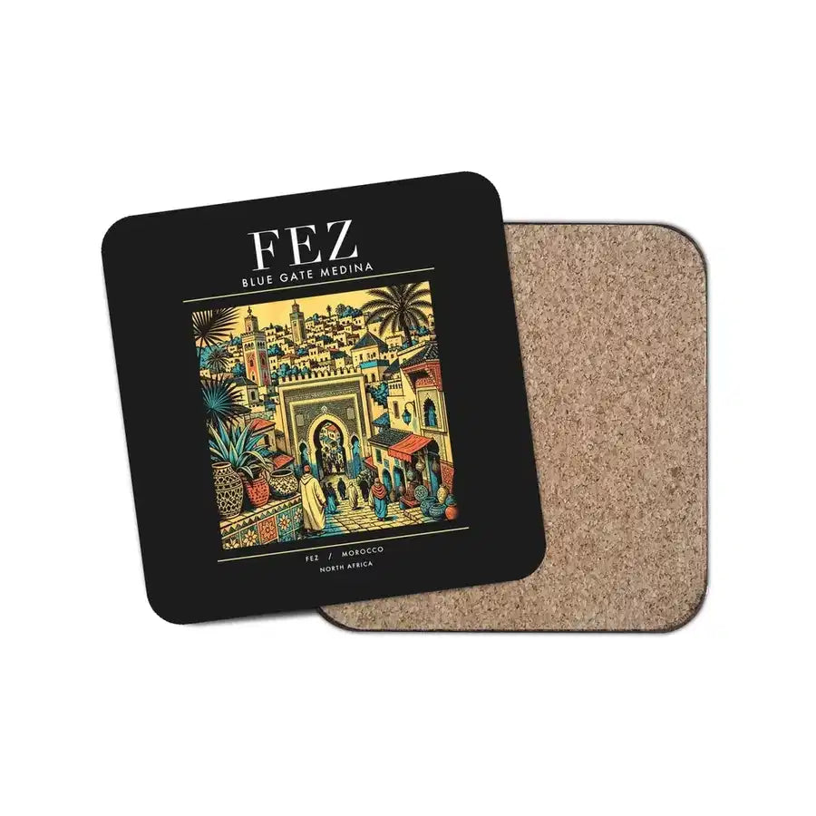 FEZ - Poster - Coaster - Black