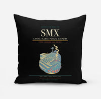 Thumbnail for Santa Maria Public Airport (SMX) design on black pillow