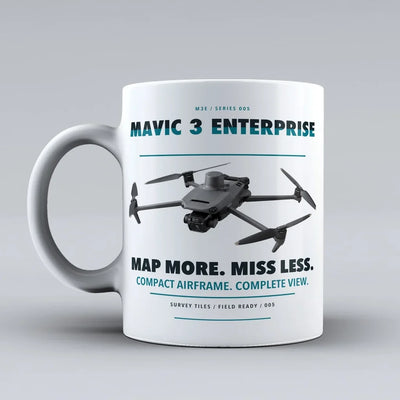 Mavic 3 Enterprise Mug design on white dji