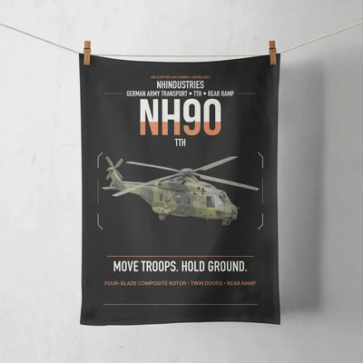 NHIndustries NH90 TTH design on black towel