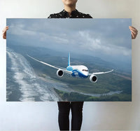 Thumbnail for Cruising Boeing 787 aviation themed poster, premium poster paper.
