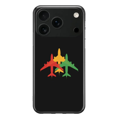 Colourful 3 Airplanes iPhone Case