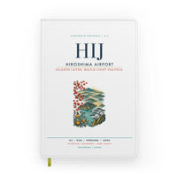 Thumbnail for Hiroshima Airport (HIJ) design on white notebook