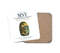 Thumbnail for Louis Armstrong New Orleans International Airport (MSY) design on white 1 piece coaster