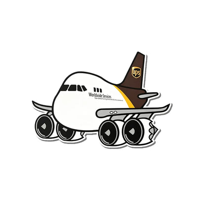 UPS Boeing 747-8F aviation design airplane sticker in weather-resistant vinyl.