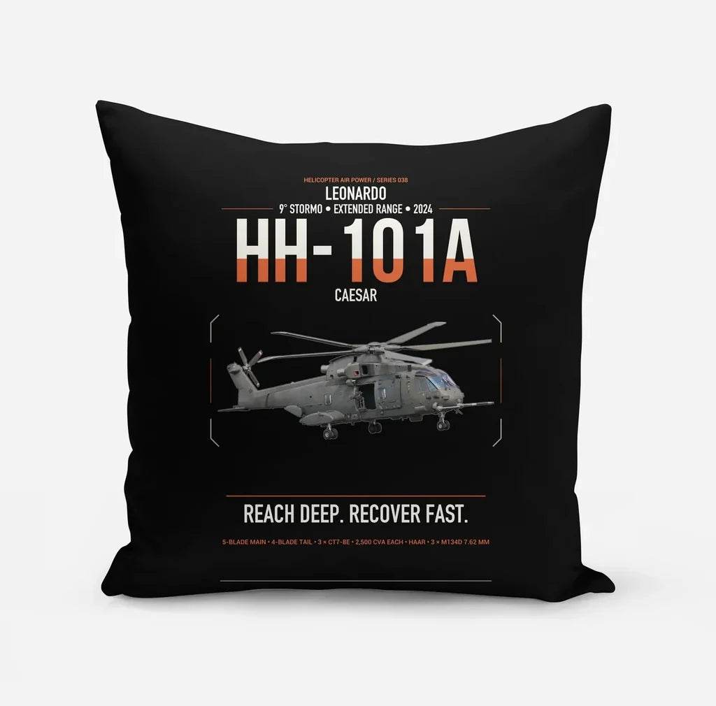 Leonardo HH-101A Caesar design on black pillow