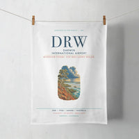 Thumbnail for Darwin International Airport (DRW) design on white towel