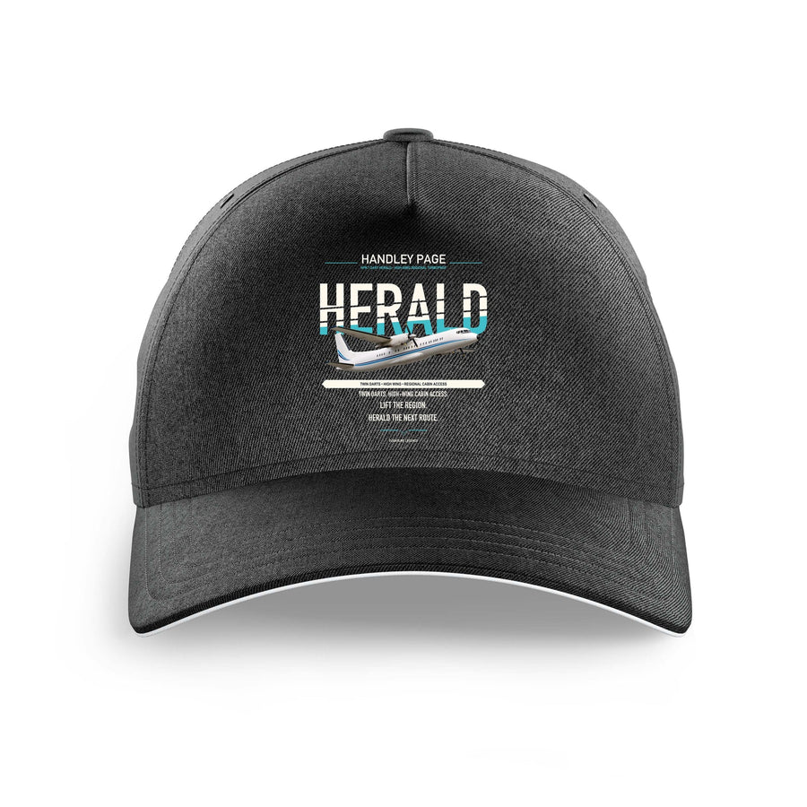 Handley Page HPR.7 Dart Herald design on black printed hat