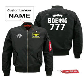 Boeing 777 Silhouette & Pilot Jackets (Customizable)