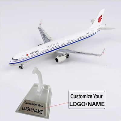 Side view of Air China Airbus A321Neo Airplane Model B-1638 (1/400 Scale) aviation 16-18cm scale model aircraft in diecast me.