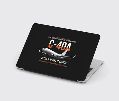 C-40A Clipper Fleet Logistics Ready design on black MacBook case