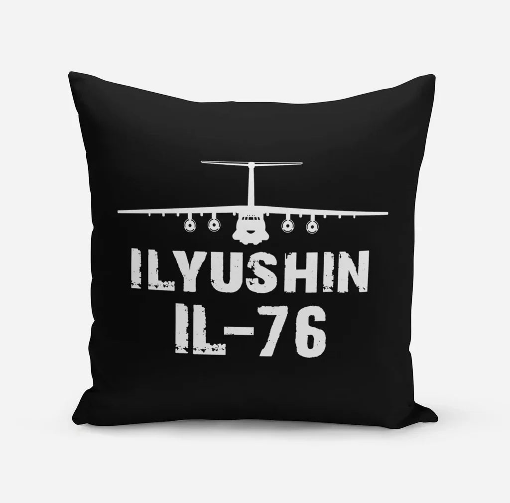 ILyushin IL-76 & Plane aviation design on soft polyester filling pillow.