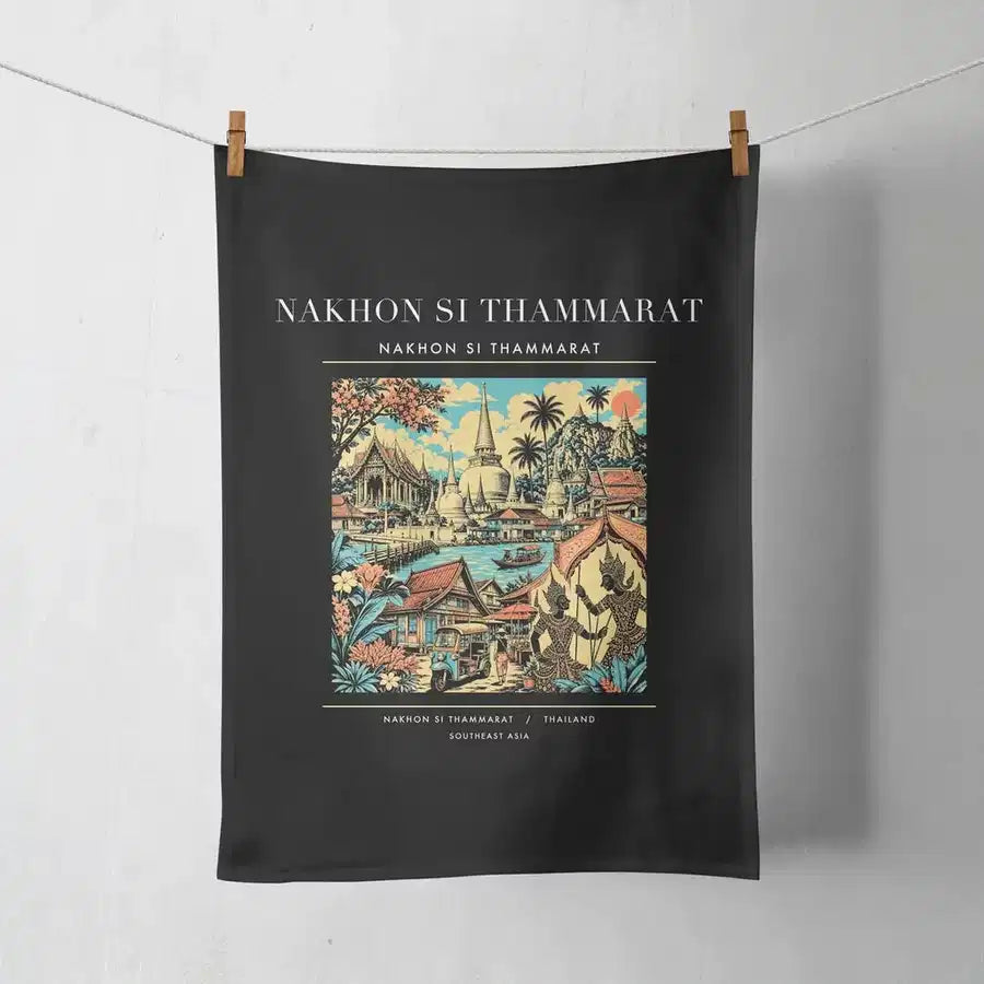 NAKHON SI THAMMARAT - Poster - Towel - Black