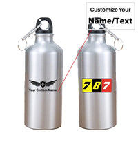 Thumbnail for Flat Colourful 787 aviation design on thermos, vacuum-insulated.
