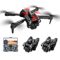 Thumbnail for Side view of K9MAX Drone: Triple-Lens Aerial Photography Quadcopter with Optical Flow & Obstacle Avoidance, Remote-Controlled.