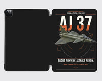 Thumbnail for Saab AJ 37 Viggen design on black ipad tablet case