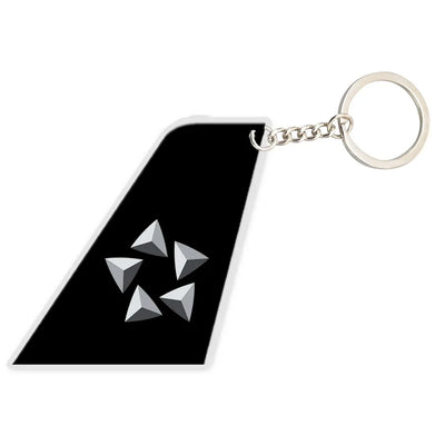 Star Alliance aviation shaped key chain, durable metal alloy.
