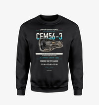 Thumbnail for CFM56-3 design on black sweatshirt