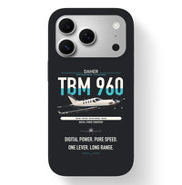 Thumbnail for Daher TBM 960 design on black magsafe iphone case, for iPhone 17 Pro