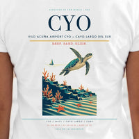 Thumbnail for Vilo Acuña Airport (CYO) double-side t-shirt design close-up cover