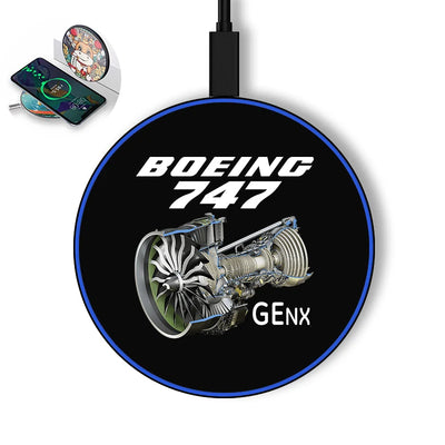 Boeing 747 & GENX Engine aviation design on durable build wireless charger.