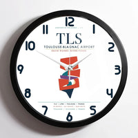Thumbnail for Toulouse-Blagnac Airport (TLS) design on white framed wall clock
