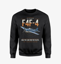 Thumbnail for F4F-4 Wildcat design on black sweatshirt