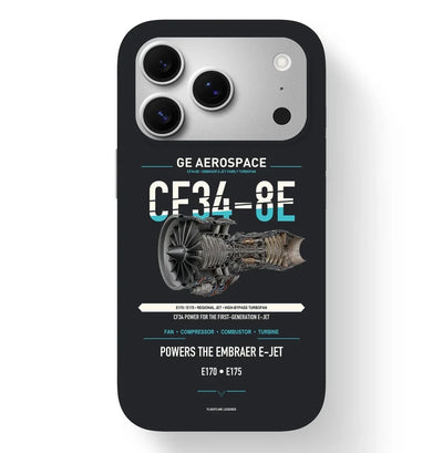 CF34-8E Case design on black iphone case