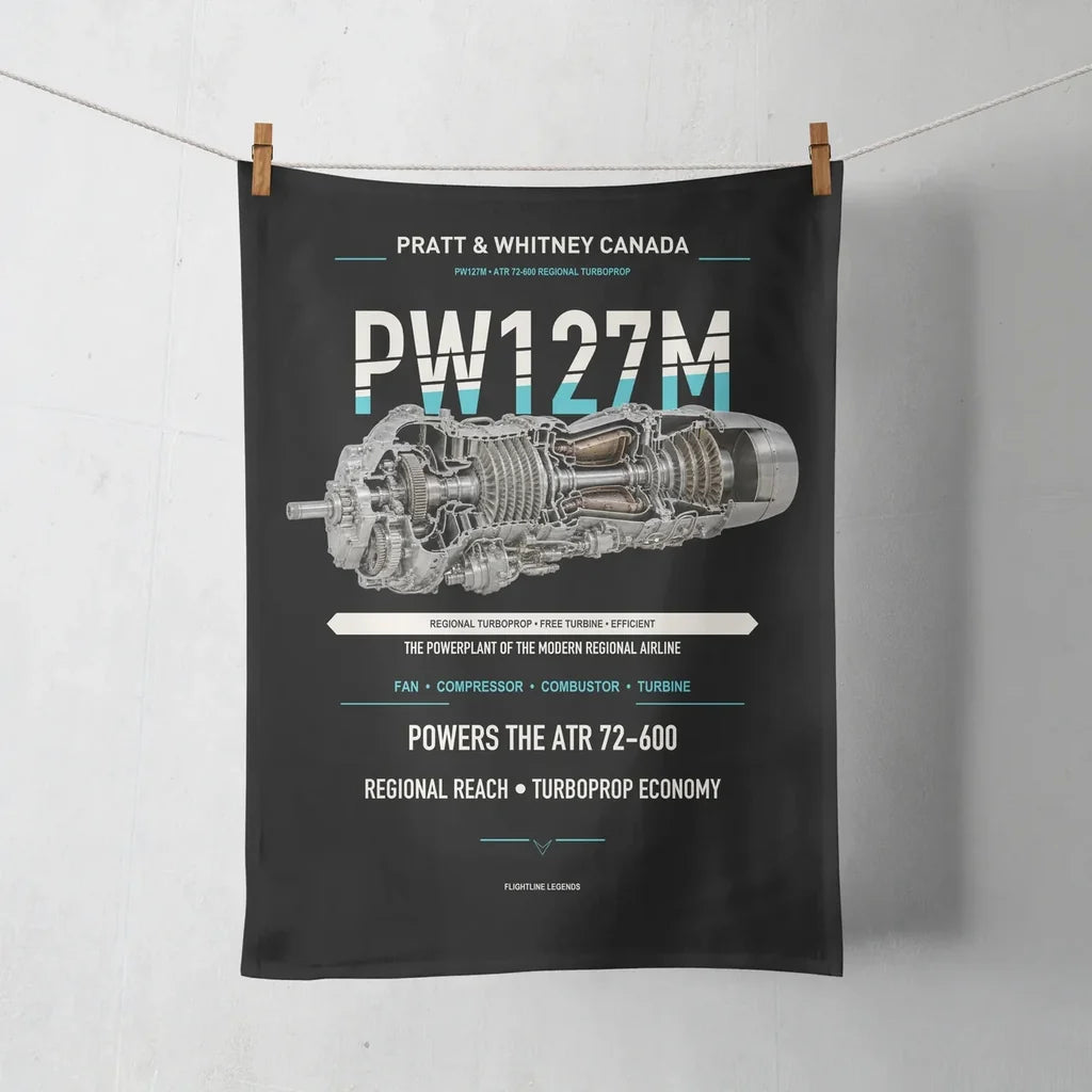 PW127M design on black towel