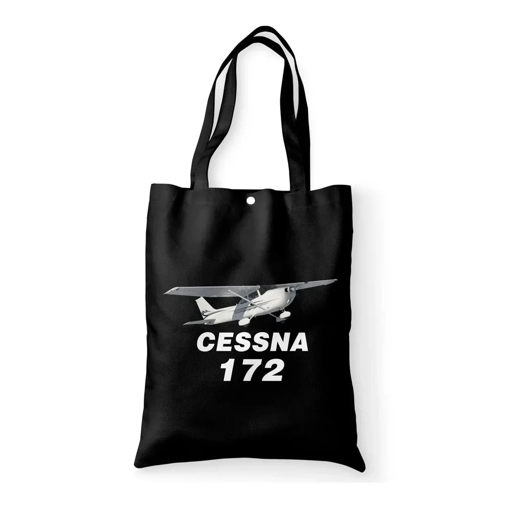 The Cessna 172 aviation tote bag in canvas.