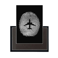 Thumbnail for Aviation Finger Print aviation design magnet in strong neodymium core.