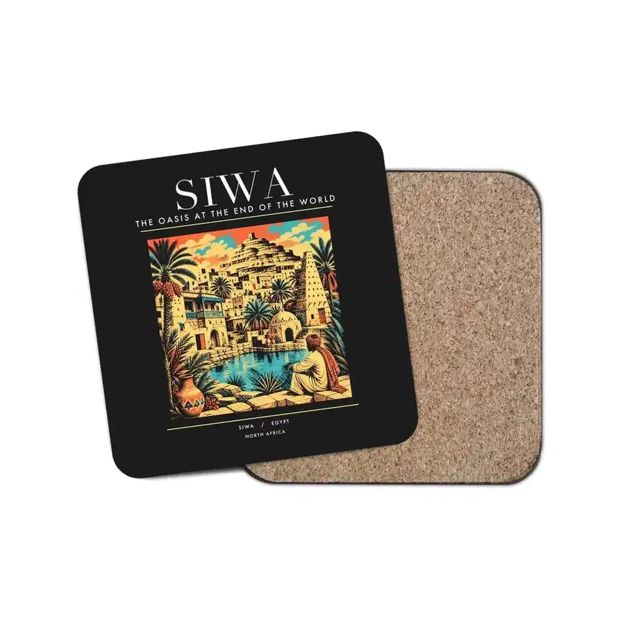 SIWA - Poster - Coaster - Black