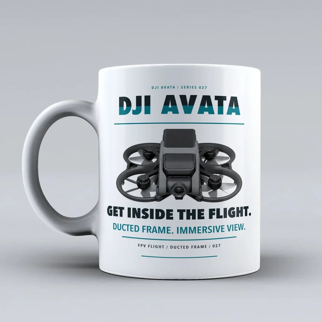 Avata Mug design on white dji