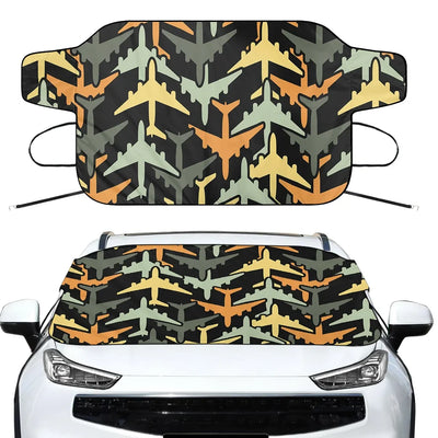 Volume 2 Super Colourful Airplanes Car aviation design on car windshield cover.