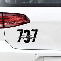 Thumbnail for Boeing 737 Car aviation design car sticker in weather-resistant vinyl.
