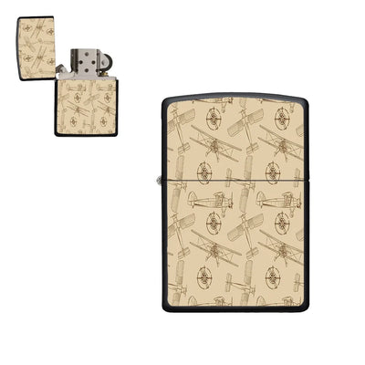 Very Cool Vintage Planes aviation metal lighter in premium metal alloy.