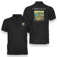 Thumbnail for LIBREVILLE - Poster - Double-Side Polo - Black