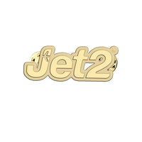 Thumbnail for JET2 Airlines aviation hollow pin in polished alloy.