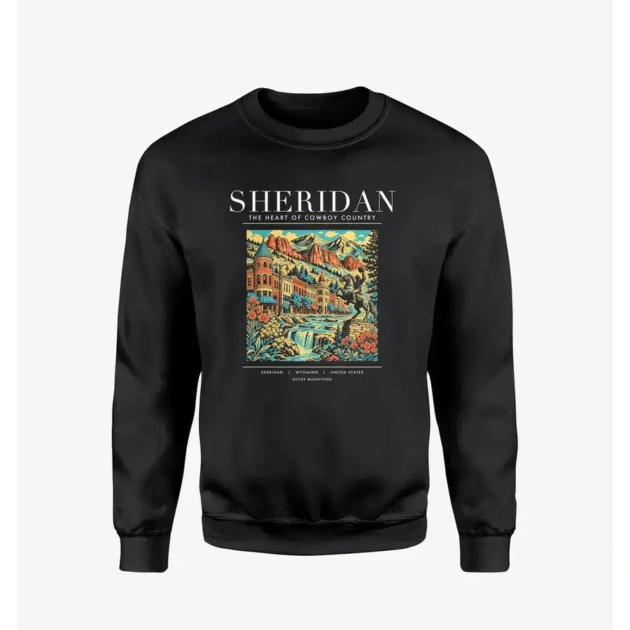 SHERIDAN - Poster - Sweatshirt - Black
