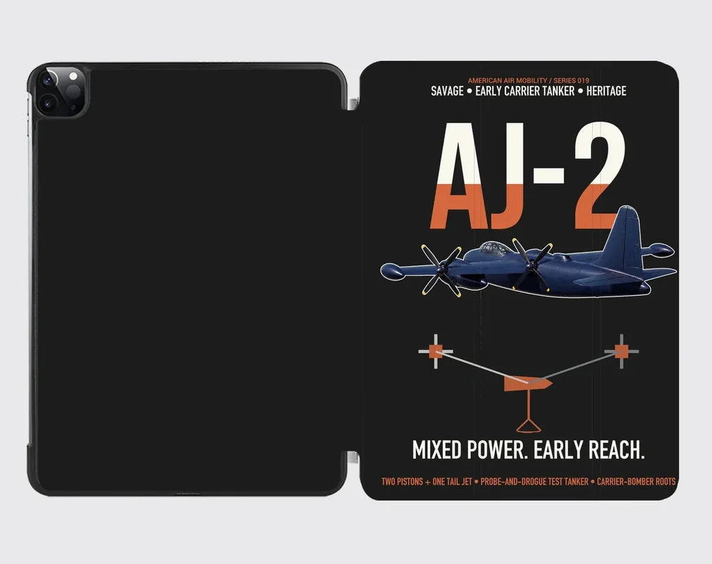 AJ-2 Savage Tanker design on black ipad tablet case