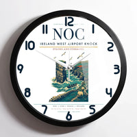 Thumbnail for Ireland West Airport Knock (NOC) design on white framed wall clock