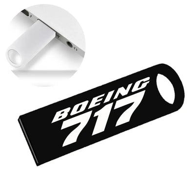 Boeing 717 & Text aviation design on durable waterproof casing waterproof USB device.