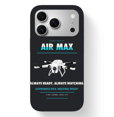 Percepto Air Max Case design on black iphone case