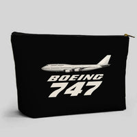 Thumbnail for The Boeing 747 aviation zipper pouch in durable polyester.